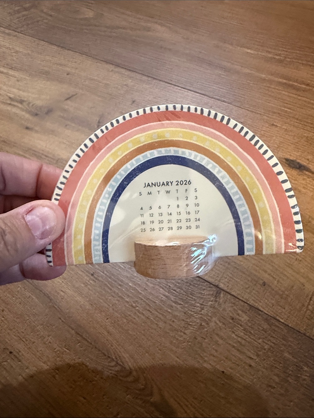 RAINBOW 2026 Desktop Calendar